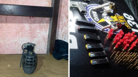 policia-militar-apreende-armas,-municoes-e-granada-no-bairro-vicente-pizon-em-fortaleza