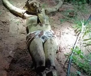 estatua-de-cristo-furtada-em-paraipaba-e-encontrada-enterrada-no-quintal-de-morador