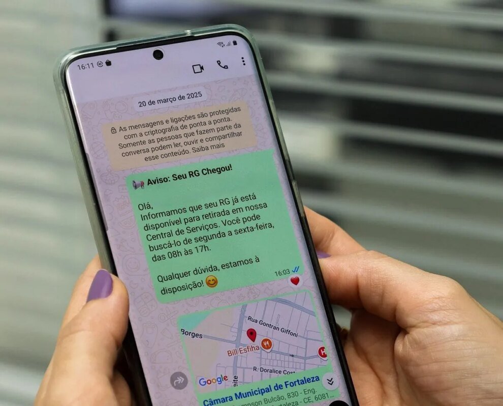 camara-de-fortaleza-adota-uso-do-whatsapp-para-notificar-a-entrega-da-carteira-de-identidade