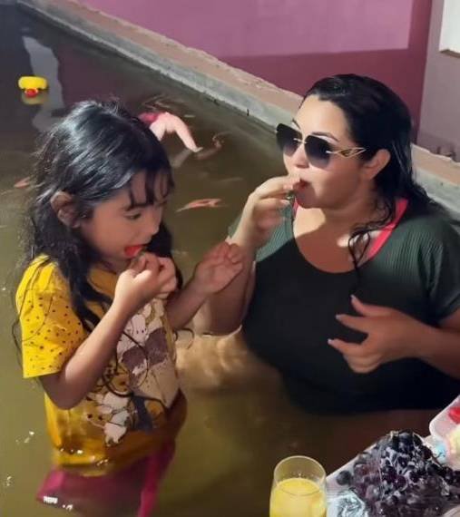 influencer-cearense-viraliza-ao-transformar-caixa-d’agua-em-“piscina”-em-baturite