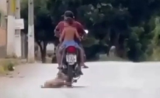 policial-militar-e-preso-apos-arrastar-cachorro-na-rua-amarrado-a-moto-em-ipu,-no-ceara