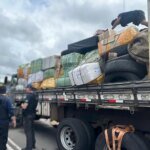 caminhao-e-apreendido-com-drogas,-armas-e-duas-toneladas-de-produtos-ilegais-no-ceara