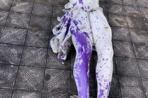 estatua-de-jesus-cristo-e-vandalizada-com-medicamento-na-paroquia-de-pacatuba,-no-ceara