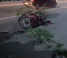 colisao-entre-duas-motocicletas-na-ce-085,-em-caucaia,-deixa-duas-pessoas-feridas