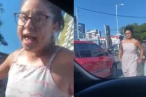 motorista-tenta-quebrar-carro-de-condutora-apos-levar-buzinada-em-avenida-de-fortaleza