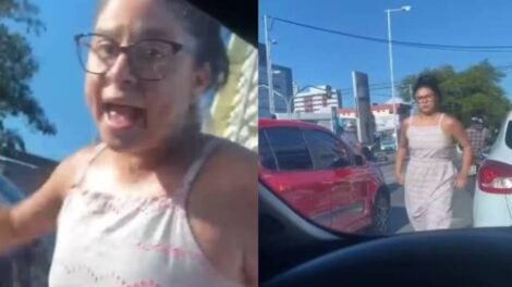 motorista-tenta-quebrar-carro-de-condutora-apos-levar-buzinada-em-avenida-de-fortaleza