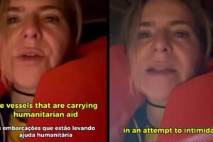 a-caminho-de-gaza,-luizianne-relata-ataque-de-drones-contra-embarcacoes-com-ajuda-humanitaria 