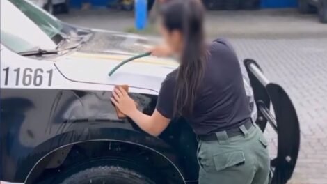 justica-suspende-prisao-de-policial-do-ceara-punida-por-publicar-video-lavando-viatura