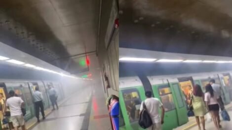 falha-em-freios-de-trem-do-metrofor-provoca-fumaca-e-evacuacao-na-estacao-benfica,-em-fortaleza