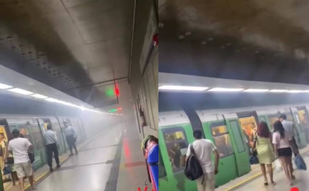 falha-em-freios-de-trem-do-metrofor-provoca-fumaca-e-evacuacao-na-estacao-benfica,-em-fortaleza