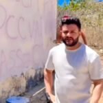 policiais-cobrem-pichacao-de-faccao-criminosa-em-quixeramobim,-no-interior-do-ceara