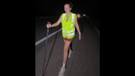 vice-governadora-do-ceara,-jade-romero,-completa-romaria-de-100-km-de-fortaleza-a-caninde