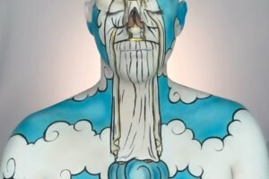 artista-cearense-surpreende-ao-homenagear-monumento-de-nossa-senhora-de-fatima-com-pintura-corporal