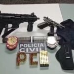 chefe-de-faccao-e-preso-em-crato,-no-ceara,-com-submetralhadora,-pistola-e-municoes