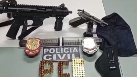 chefe-de-faccao-e-preso-em-crato,-no-ceara,-com-submetralhadora,-pistola-e-municoes