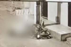 motociclista-fica-gravemente-ferido-apos-bater-em-poste-em-novo-oriente,-no-ceara;-veja-o-video