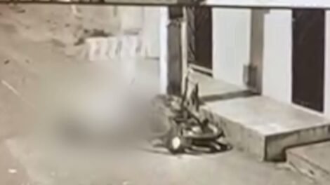 motociclista-fica-gravemente-ferido-apos-bater-em-poste-em-novo-oriente,-no-ceara;-veja-o-video