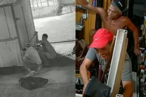 tres-homens-sao-presos-por-furto-a-comercio-em-fortaleza;-cameras-de-seguranca-registraram-crime