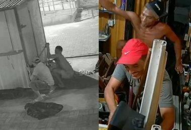 tres-homens-sao-presos-por-furto-a-comercio-em-fortaleza;-cameras-de-seguranca-registraram-crime