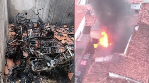 incendio-e-registrado-em-deposito-de-bicicletas-e-patinetes-na-praia-de-iracema,-em-fortaleza