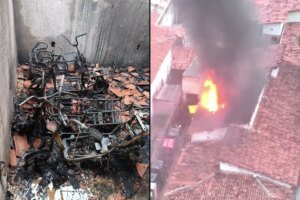 incendio-e-registrado-em-deposito-de-bicicletas-e-patinetes-na-praia-de-iracema,-em-fortaleza