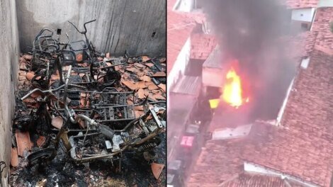 incendio-e-registrado-em-deposito-de-bicicletas-e-patinetes-na-praia-de-iracema,-em-fortaleza