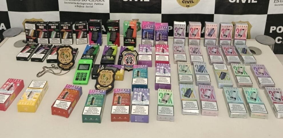 cigarros-eletronicos:-homem-e-preso-por-venda-ilegal-de-vapes-no-ceara,-inclusive-para-adolescentes