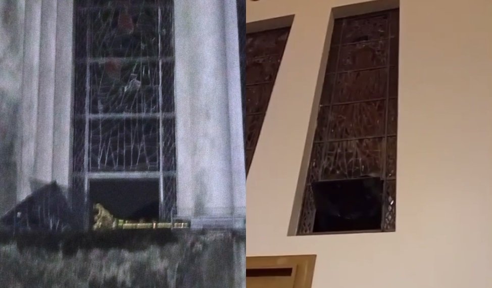 catedral-de-fortaleza-e-invadida-por-criminosos-de-madrugada;-vitral-historico-foi-quebrado