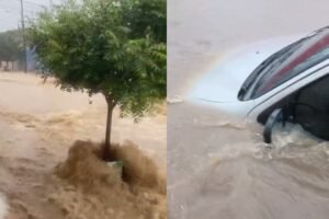 chuva-em-juazeiro-do-norte,-no-ceara,-deixa-ruas-alagadas-e-gera-forte-correnteza;-confira-os-videos