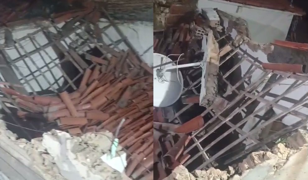 apos-chuvas,-casa-desaba-e-idoso-fica-desabrigado-em-fortaleza